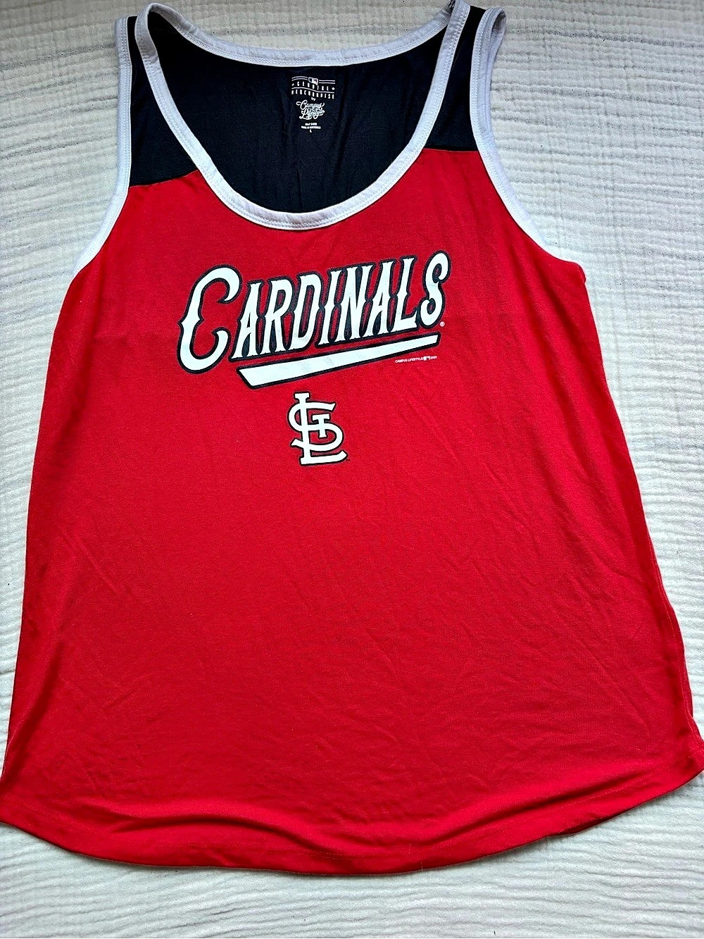 MLB Cardinals Women Tank Top Size Large - New with no tags